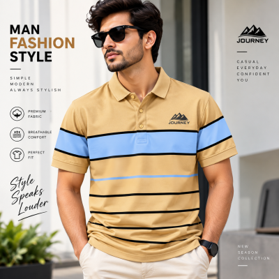 Premium Quality Piqué Cotton Half-Sleeve Polo Shirt